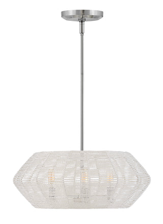 Luca Small Convertible Drum Chandelier in Polished Chrome