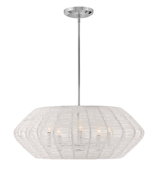 Luca Medium Convertible Drum Chandelier in Polished Chrome