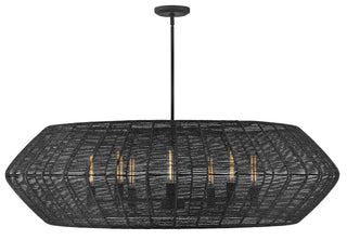 Luca Extra Large Drum Chandelier in Black