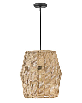 Luca Large Convertible Pendant in Black