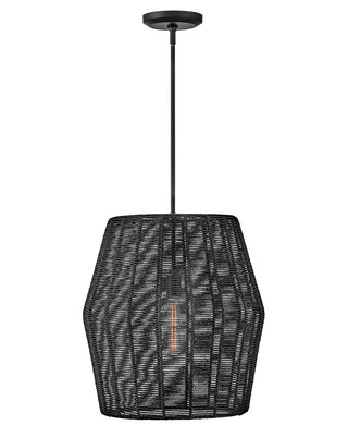 Luca Large Convertible Pendant in Black