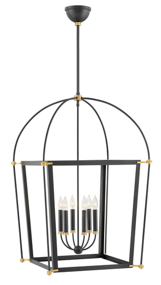Selby Medium Open Frame Chandelier in Black