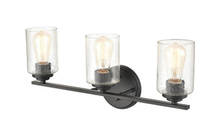 3-Light Vanity Matte Black