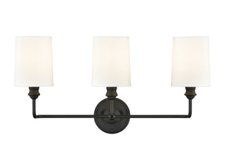 Leena 3-Light Vanity Matte Black
