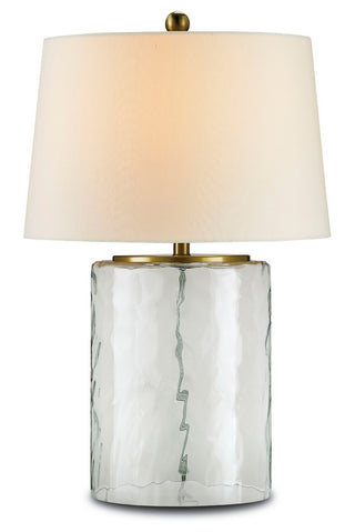 Currey and Company - 6197 - One Light Table Lamp - Oscar - Clear/Brass