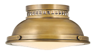 Emery Small Flush Mount in Heritage Brass