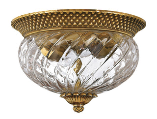 Plantation Small Flush Mount in Burnished Brass
