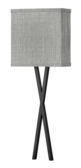 Axis Heathered Gray Large Single Light Sconce in Black