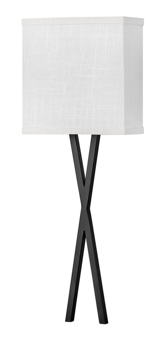 Axis Off White Large Single Light Sconce in Black