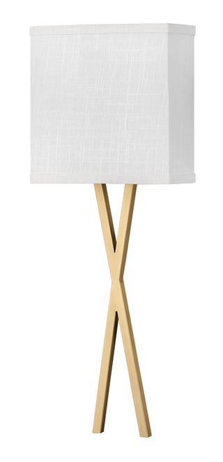 Axis Off White Large Single Light Sconce in Heritage Brass