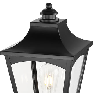 Curry 1-Light Outdoor Post Lantern Powder Coated Black