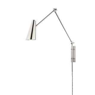 Lorne Plug-in Sconce with Polished Nickel Finish