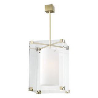 Achilles Pendant with Aged Brass Finish