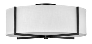 Axis Off White Large Semi-flush Mount in Black