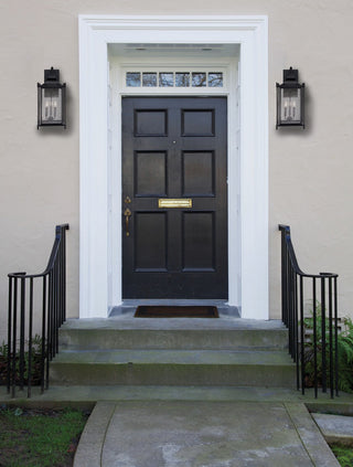 Dunnmore Three Light Wall Lantern in Black