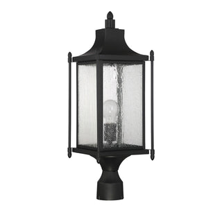 Dunnmore One Light Post Lantern in Black