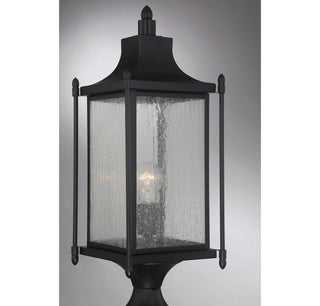Dunnmore One Light Post Lantern in Black