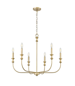 Savanne 6-Light Chandelier Ceiling Light Vintage Brass