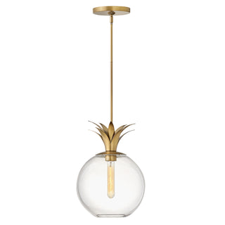 Palma Small Pendant in Heritage Brass