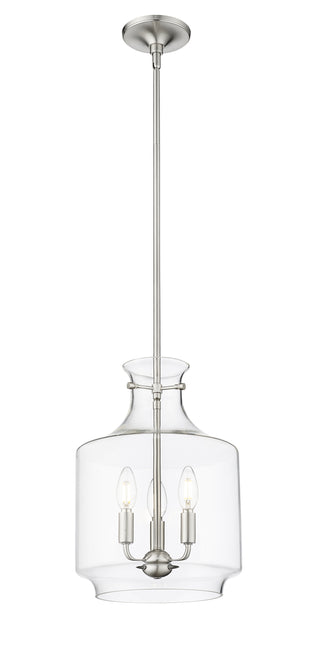 Mahannah 3-Light Pendant Light Brushed Nickel