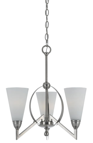 Cal Lighting - FX-3508/3 - Three Light Chandelier - Canroe - Brushed Steel