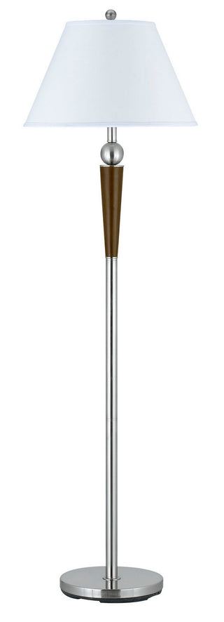Cal Lighting - LA-8005FL-1BS - One Light Floor Lamp - HOTEL - Brushed Steel/Espresso