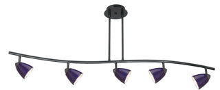 Cal Lighting - SL-954-5-DB/BLS - Five Light Pendant - Serpentine - Dark Bronze