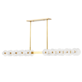 Austen Linear with Aged Brass Finish