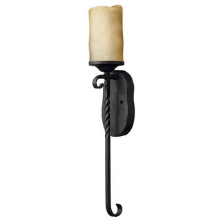 Casa Large Single Light Sconce in Olde Black