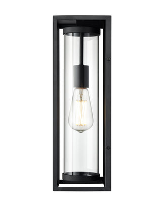 Caleb 1-Light Outdoor Wall Sconce Textured Black