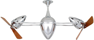 Ar Ruthiane 48" Ceiling Fan in Polished Chrome