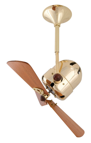Matthews Fan Company - BD-BRBR-WD - 16" Ceiling Fan - Bianca Direcional - Brushed Brass