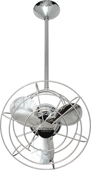 Bianca Direcional 13" Ceiling Fan in Polished Chrome
