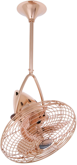 Jarold Direcional 13" Ceiling Fan in Polished Copper