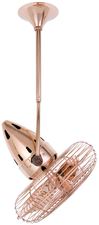 Jarold Direcional 13" Ceiling Fan in Polished Copper