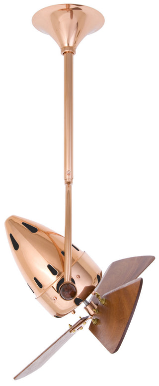 Jarold Direcional 16" Ceiling Fan in Polished Copper