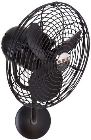 Matthews Fan Company - MP-BK-MTL - 13" Wall Fan - Michelle Parede - Matte Black