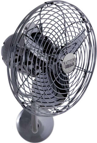 Michelle Parede 13" Wall Fan in Black Nickel