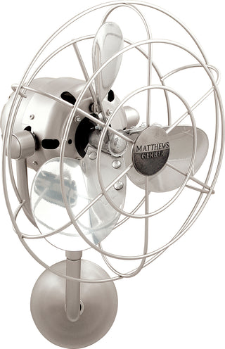Michelle Parede 13" Wall Fan in Brushed Nickel
