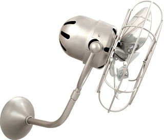 Matthews Fan Company - MP-BN-MTL-DAMP - 13" Wall Fan - Michelle Parede - Brushed Nickel