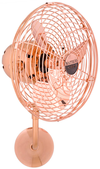 Matthews Fan Company - MP-CP-MTL - 13" Wall Fan - Michelle Parede - Polished Copper