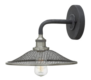 Rigby Small Single Light Sconce in Aged Zinc