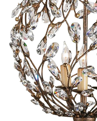 Crystal Bud Three Light Chandelier in Cupertino