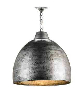 Earthshine One Light Pendant in Blackened Steel