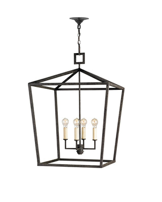 Denison Five Light Lantern in Molé Black