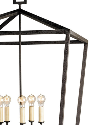 Denison Five Light Lantern in Molé Black