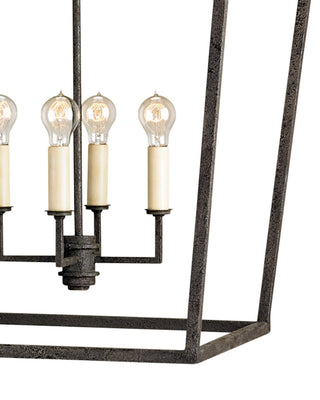 Denison Four Light Lantern in Molé Black