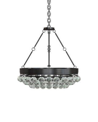 Balthazar Six Light Chandelier in French Black/Clear