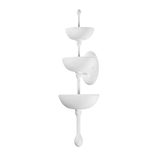 Aura Wall Sconce In GESSO WHITE Finish
