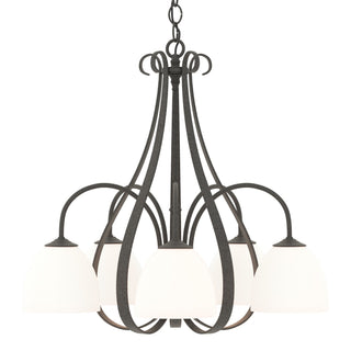 Hubbardton Forge - 101445-SKT-20-GG0001 - Sweeping Taper 5 Arm Chandelier - Sweeping Taper - Natural Iron